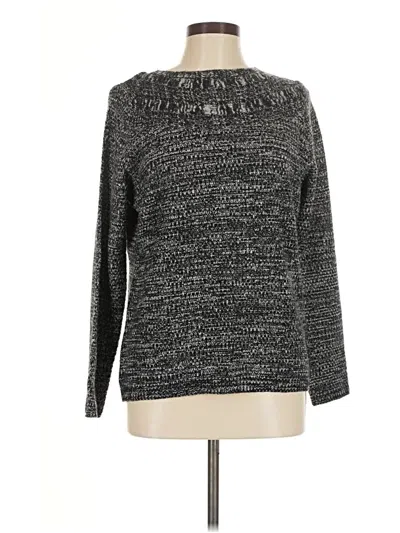 Pre-owned Croft & Barrow Pullover Sweater In Gray