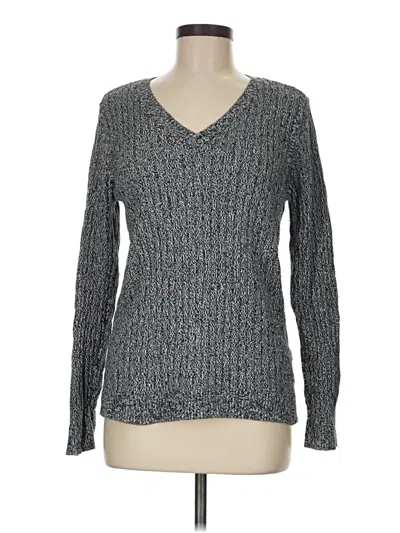 Pre-owned Croft & Barrow Pullover Sweater In Gray