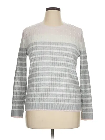 Pre-owned Croft & Barrow Pullover Sweater In Gray