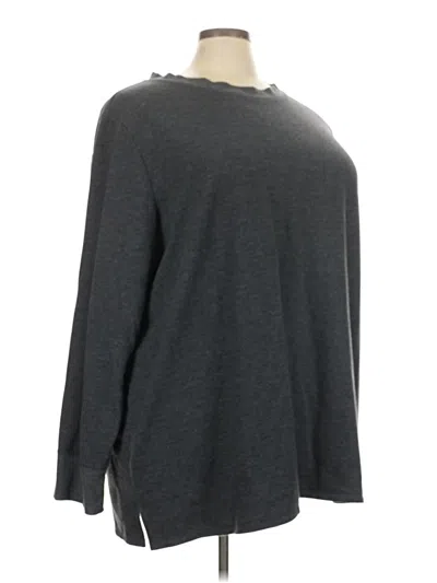 Pre-owned Croft & Barrow Pullover Sweater In Gray