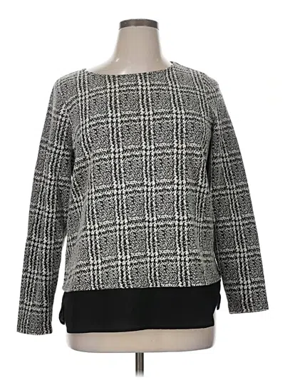 Pre-owned Croft & Barrow Pullover Sweater In Gray