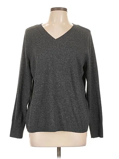 Pre-owned Croft & Barrow Pullover Sweater In Gray