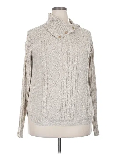 Pre-owned Croft & Barrow Pullover Sweater In Gray