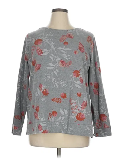 Pre-owned Croft & Barrow Pullover Sweater In Gray