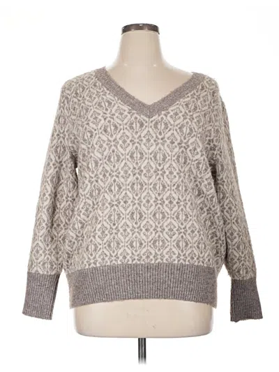 Pre-owned Croft & Barrow Pullover Sweater In Gray