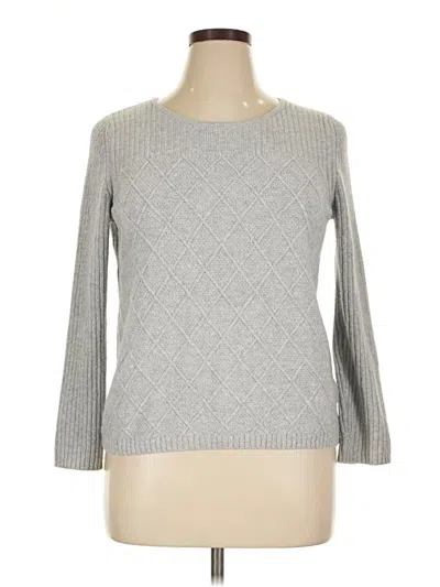 Pre-owned Croft & Barrow Pullover Sweater In Gray