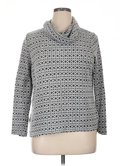Pre-owned Croft & Barrow Pullover Sweater In Gray