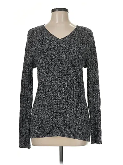 Pre-owned Croft & Barrow Pullover Sweater In Gray