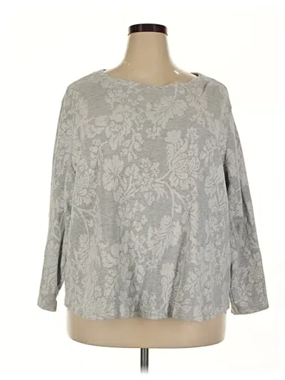 Pre-owned Croft & Barrow Pullover Sweater In Gray