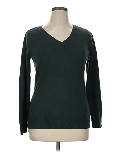 Pre-owned Croft & Barrow Pullover Sweater In Green