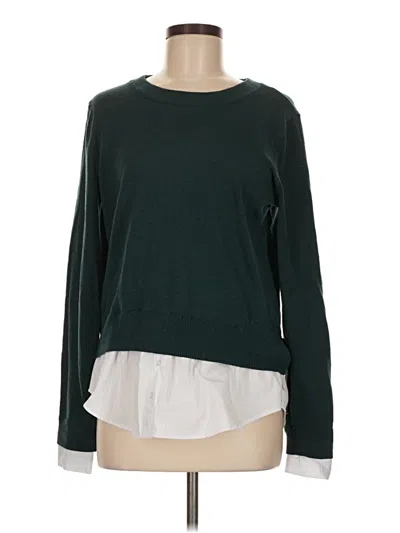 Pre-owned Croft & Barrow Pullover Sweater In Green