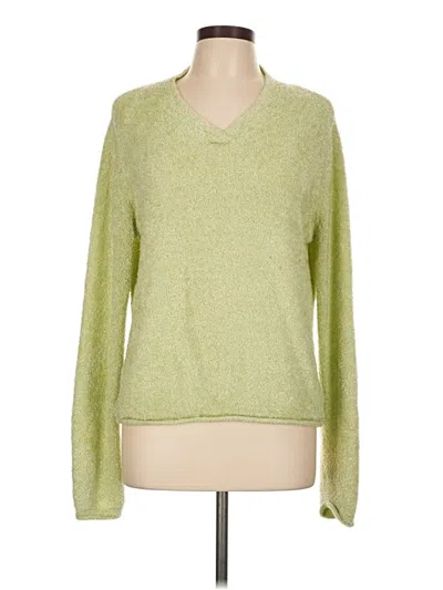 Pre-owned Croft & Barrow Pullover Sweater In Green