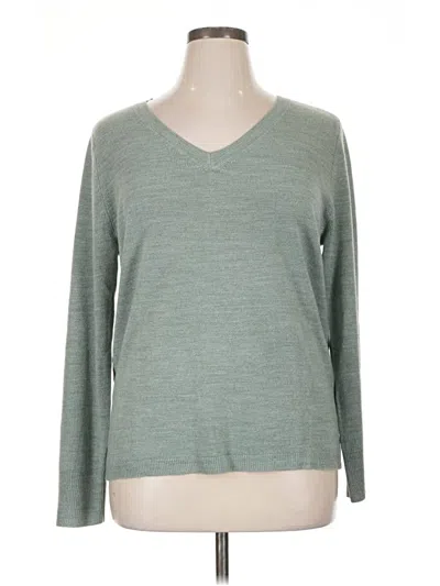 Pre-owned Croft & Barrow Pullover Sweater In Green