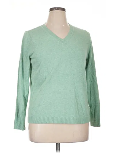 Pre-owned Croft & Barrow Pullover Sweater In Green