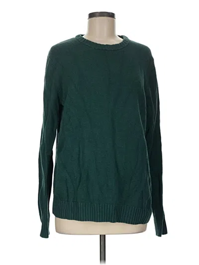 Pre-owned Croft & Barrow Pullover Sweater In Green