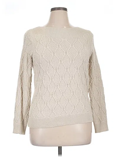 Pre-owned Croft & Barrow Pullover Sweater In Ivory