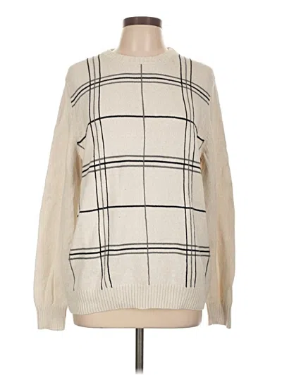 Pre-owned Croft & Barrow Pullover Sweater In Ivory