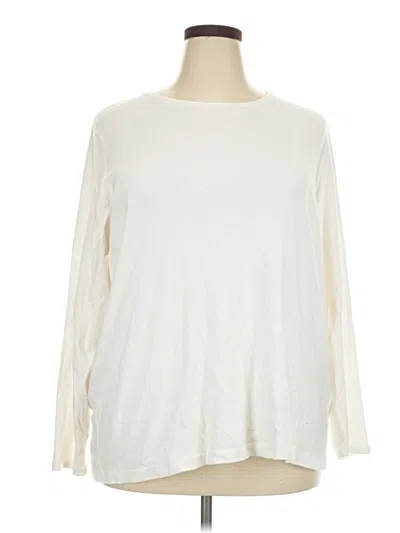 Pre-owned Croft & Barrow Pullover Sweater In Ivory