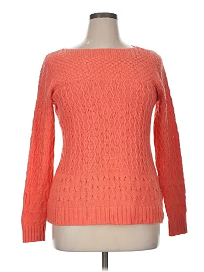 Pre-owned Croft & Barrow Pullover Sweater In Orange