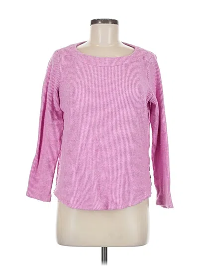 Pre-owned Croft & Barrow Pullover Sweater In Pink