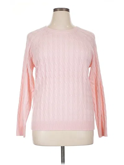 Pre-owned Croft & Barrow Pullover Sweater In Pink
