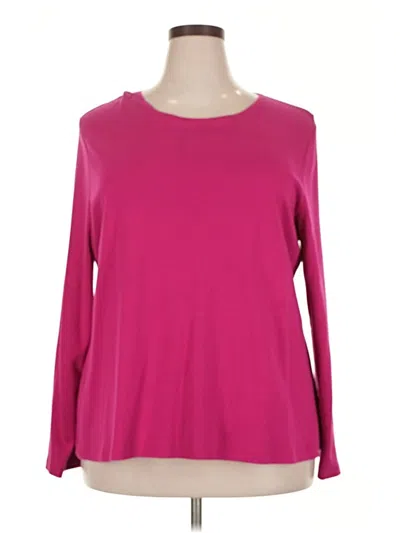 Pre-owned Croft & Barrow Pullover Sweater In Pink
