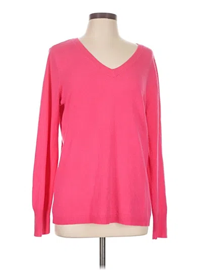 Pre-owned Croft & Barrow Pullover Sweater In Pink
