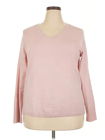 Pre-owned Croft & Barrow Pullover Sweater In Pink