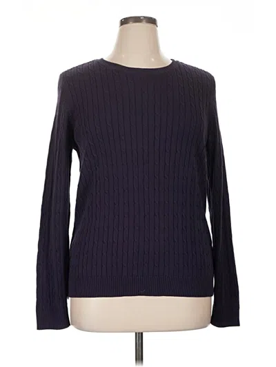 Pre-owned Croft & Barrow Pullover Sweater In Purple