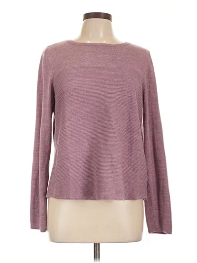 Pre-owned Croft & Barrow Pullover Sweater In Purple
