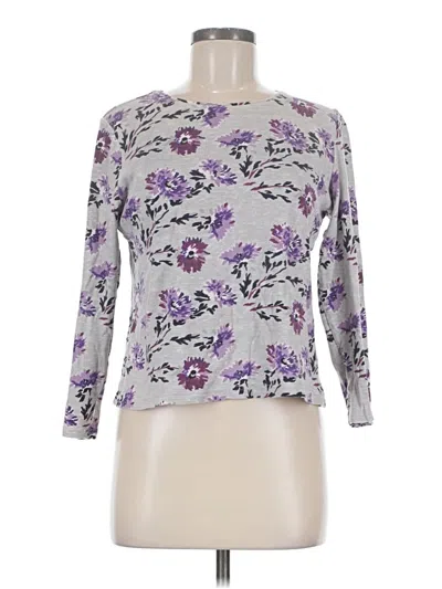 Pre-owned Croft & Barrow Pullover Sweater In Purple