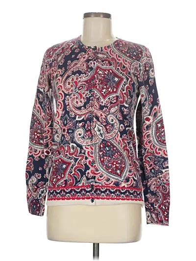 Pre-owned Croft & Barrow Pullover Sweater In Red