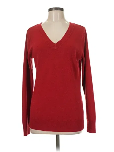 Pre-owned Croft & Barrow Pullover Sweater In Red