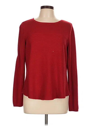 Pre-owned Croft & Barrow Pullover Sweater In Red
