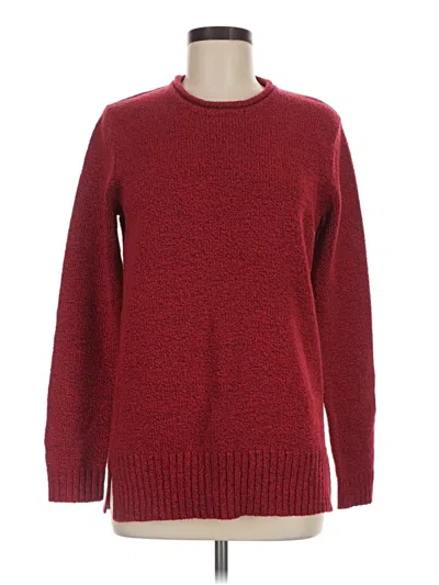 Pre-owned Croft & Barrow Pullover Sweater In Red