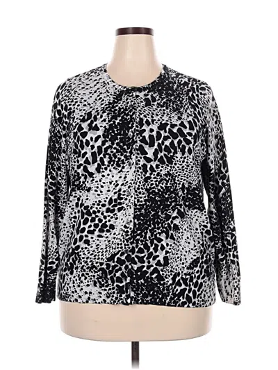 Pre-owned Croft & Barrow Pullover Sweater In Silver