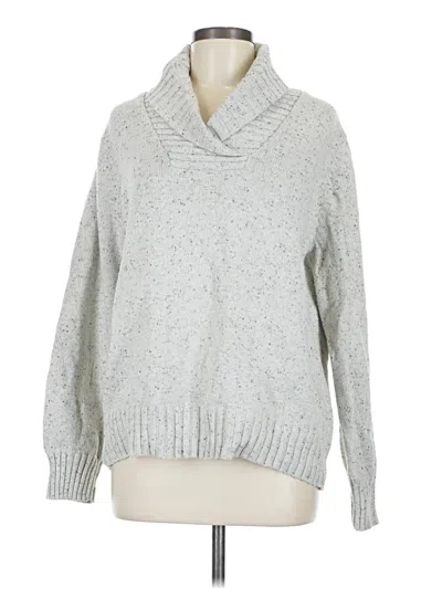 Pre-owned Croft & Barrow Pullover Sweater In Silver
