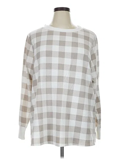 Pre-owned Croft & Barrow Pullover Sweater In Silver