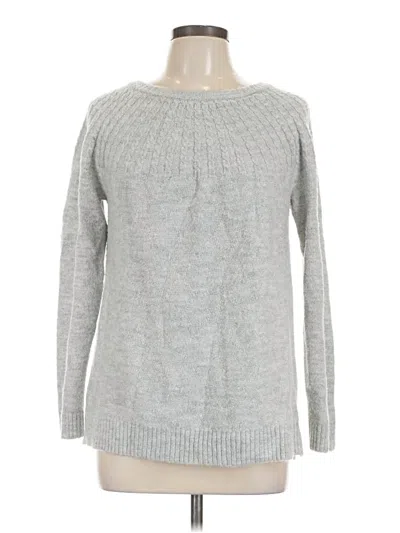 Pre-owned Croft & Barrow Pullover Sweater In Silver