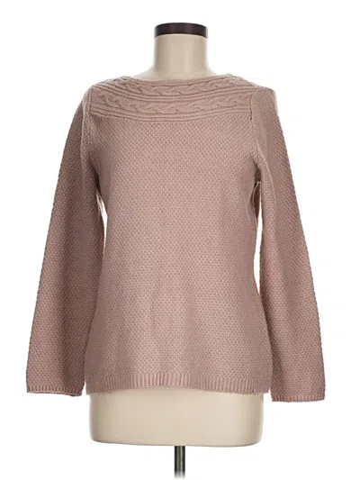Pre-owned Croft & Barrow Pullover Sweater In Tan