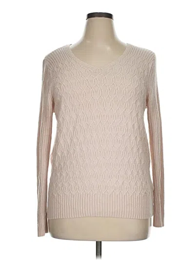 Pre-owned Croft & Barrow Pullover Sweater In Tan