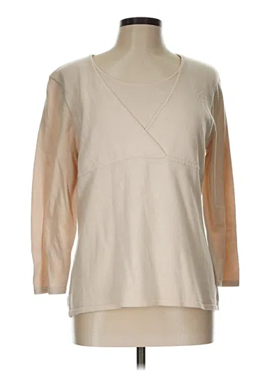 Pre-owned Croft & Barrow Pullover Sweater In Tan