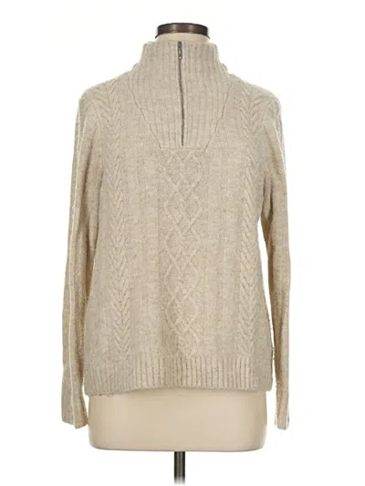 Pre-owned Croft & Barrow Pullover Sweater In Tan