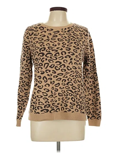 Pre-owned Croft & Barrow Pullover Sweater In Tan