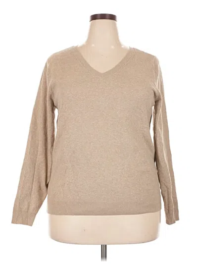 Pre-owned Croft & Barrow Pullover Sweater In Tan