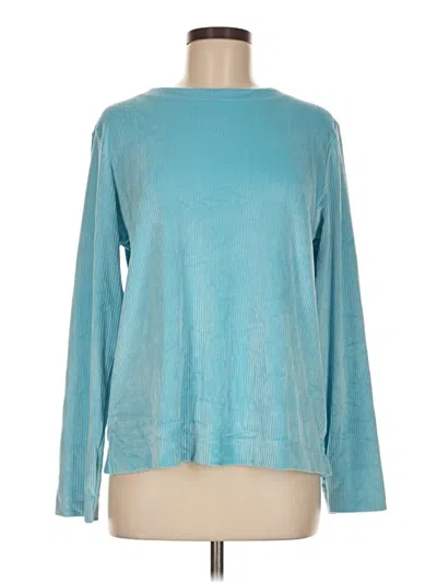 Pre-owned Croft & Barrow Pullover Sweater In Teal