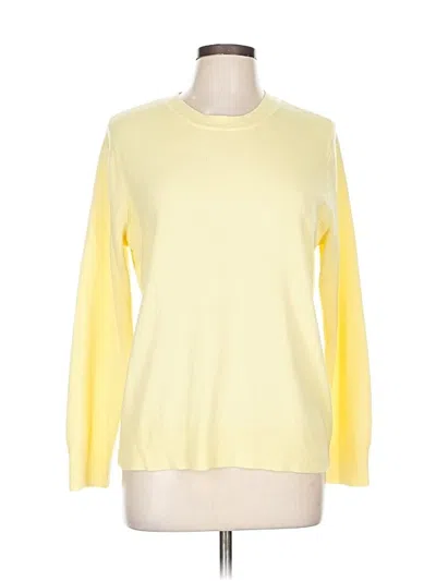 Pre-owned Croft & Barrow Pullover Sweater In Yellow