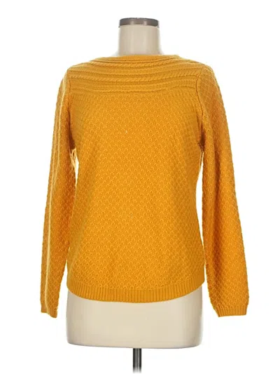 Pre-owned Croft & Barrow Pullover Sweater In Yellow