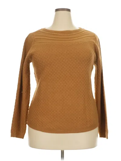 Pre-owned Croft & Barrow Pullover Sweater In Yellow