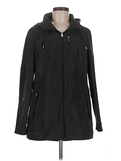 Pre-owned Croft & Barrow Raincoat In Black
